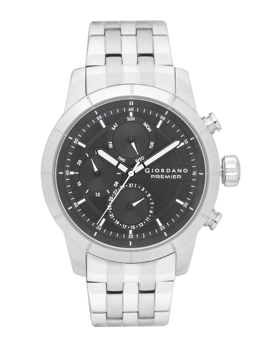 Buy GIORDANO Men Black Analogue Watch P1017 11 - Watches for Men ...
