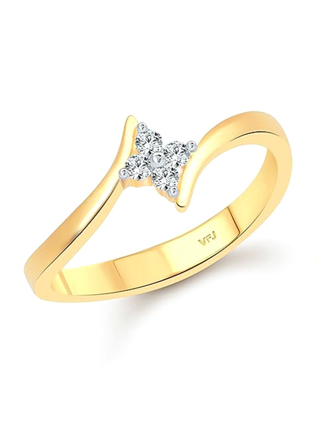 Buy Vighnaharta Gold Plated CZ Studded Finger Ring - - Accessories for Women