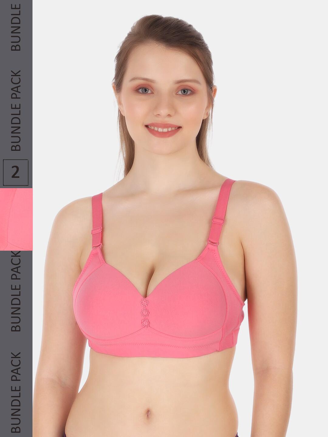 Buy Tweens Pack Of 2 Lite Wite Minimiser Support Medium Padded Cotton Spandex Bra -  - Apparel for Women