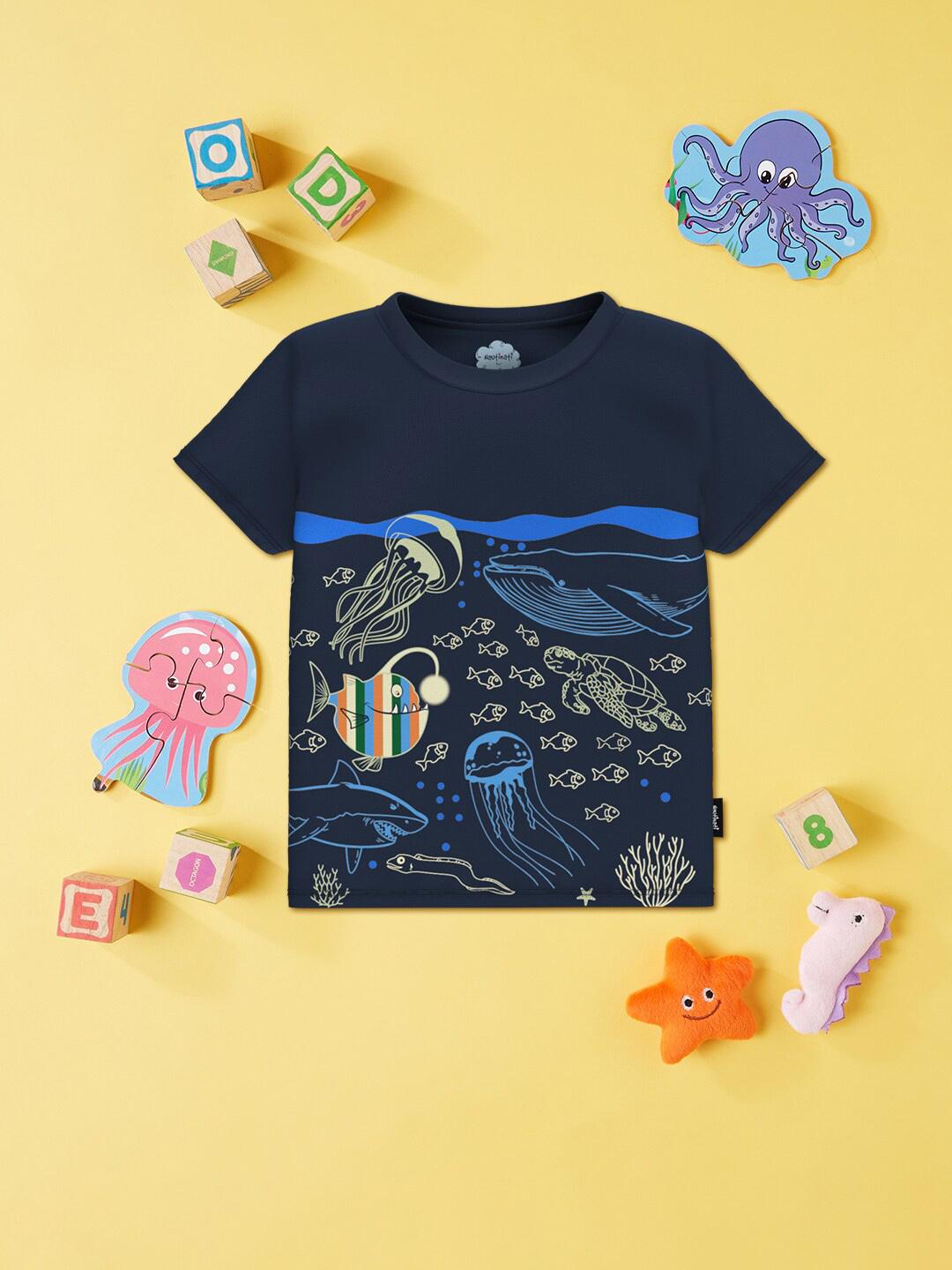 Nautinati Boys Standard Conversational Printed Pure Cotton Casual Shirt main image 1