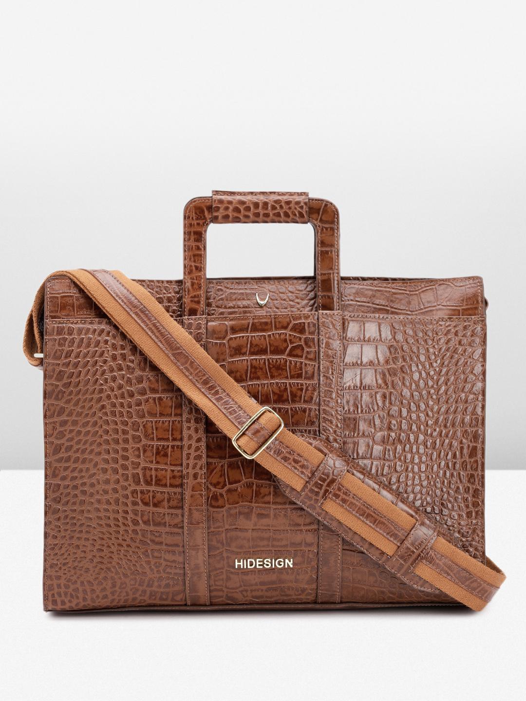 Buy Hidesign Men Animal Textured Leather Messenger Bag - - Accessories for Men