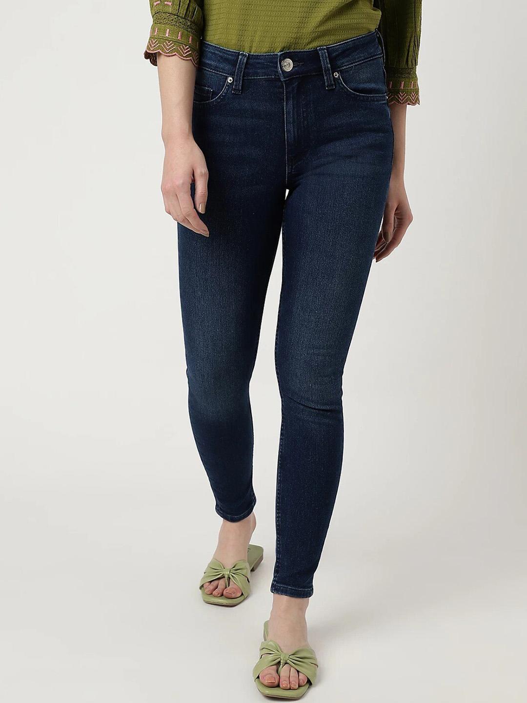 Marks & Spencer Women Skinny Fit Mid-Rise Clean Look Stretchable Cotton Jeans