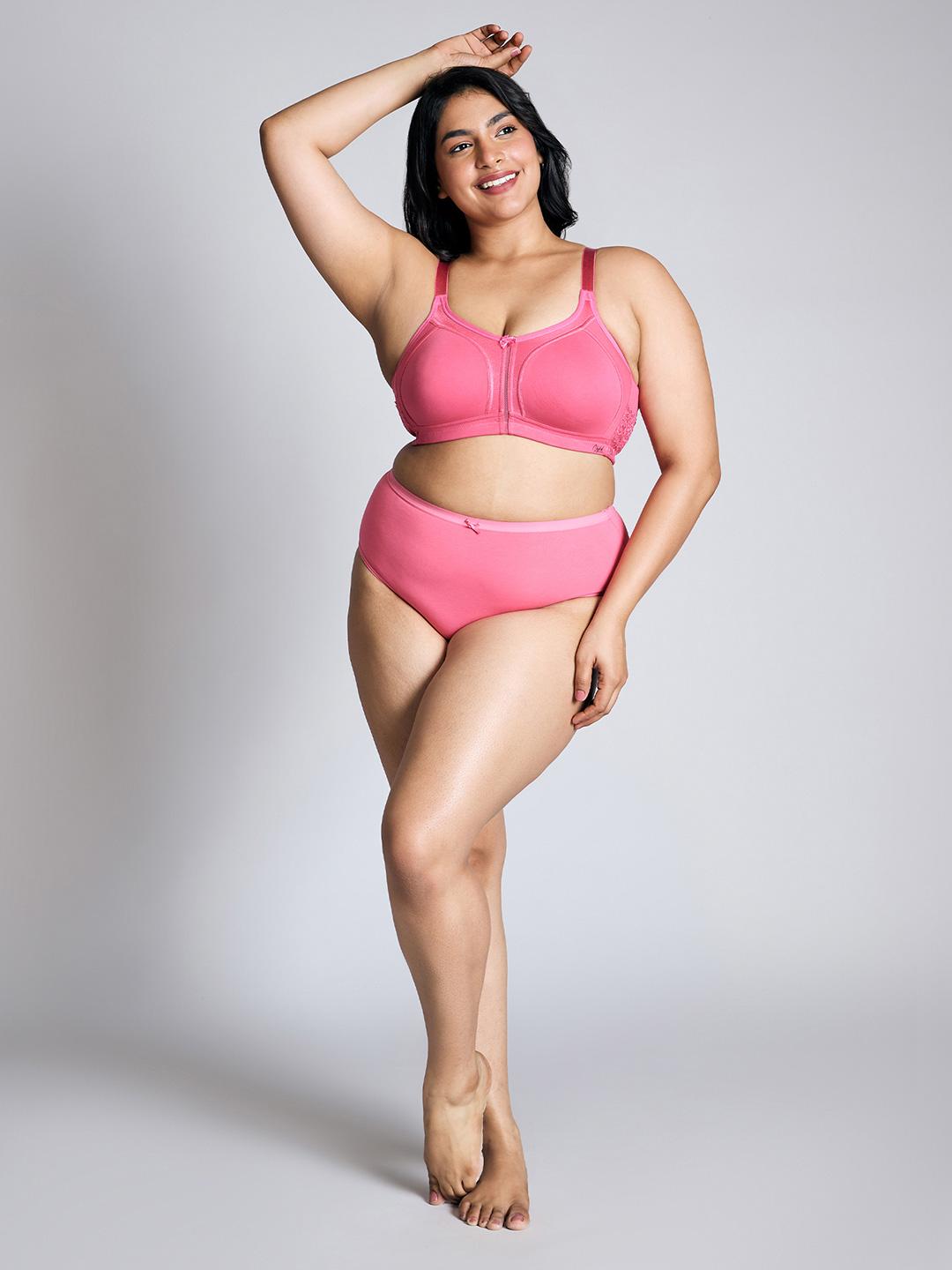 Buy Nykd  Everyday Cotton M Frame Bounce Control Non Padded Non Wired Bra NYB101 Pink -  - Apparel for Women