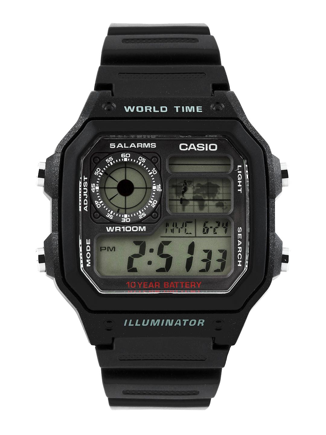 Buy Casio Youth Digital AE 1200WH 1AVDF Black Digital Dial Resin D097 - - Accessories for Men