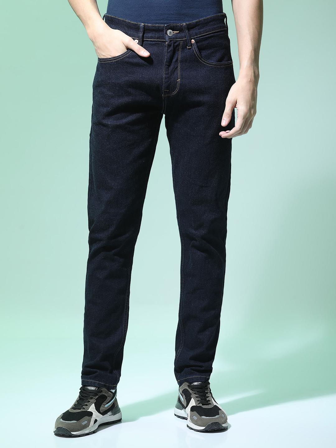 Flying Machine Men Tapered Fit Mid-Rise Cotton Jeans