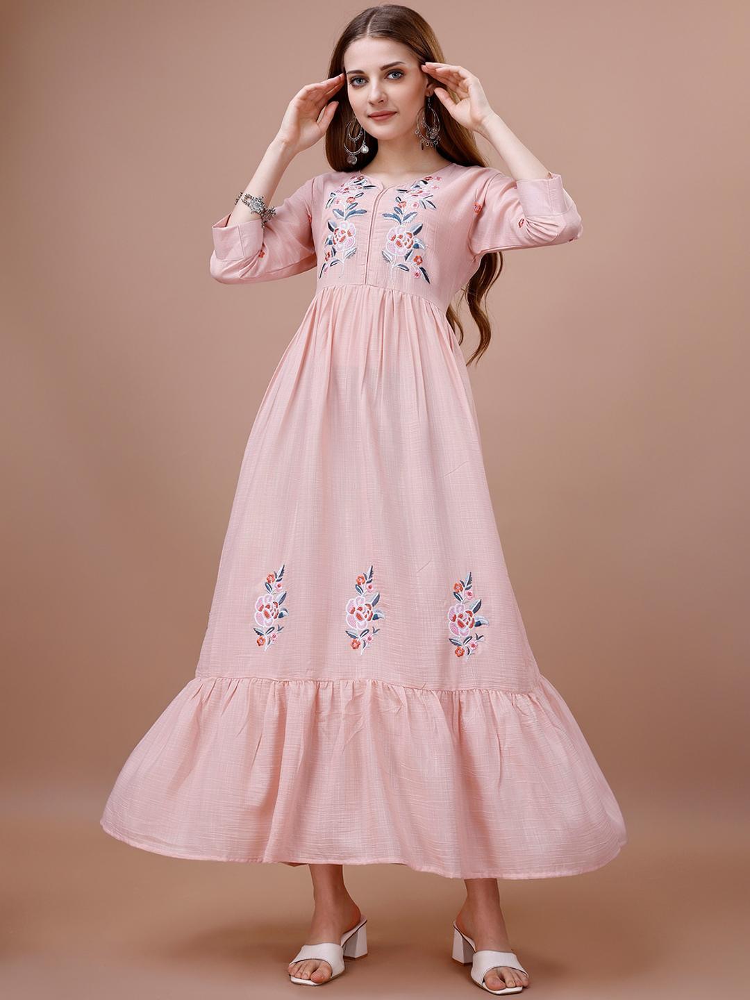 Printed Fit & Flared Maxi Ethnic Dresses main image 0