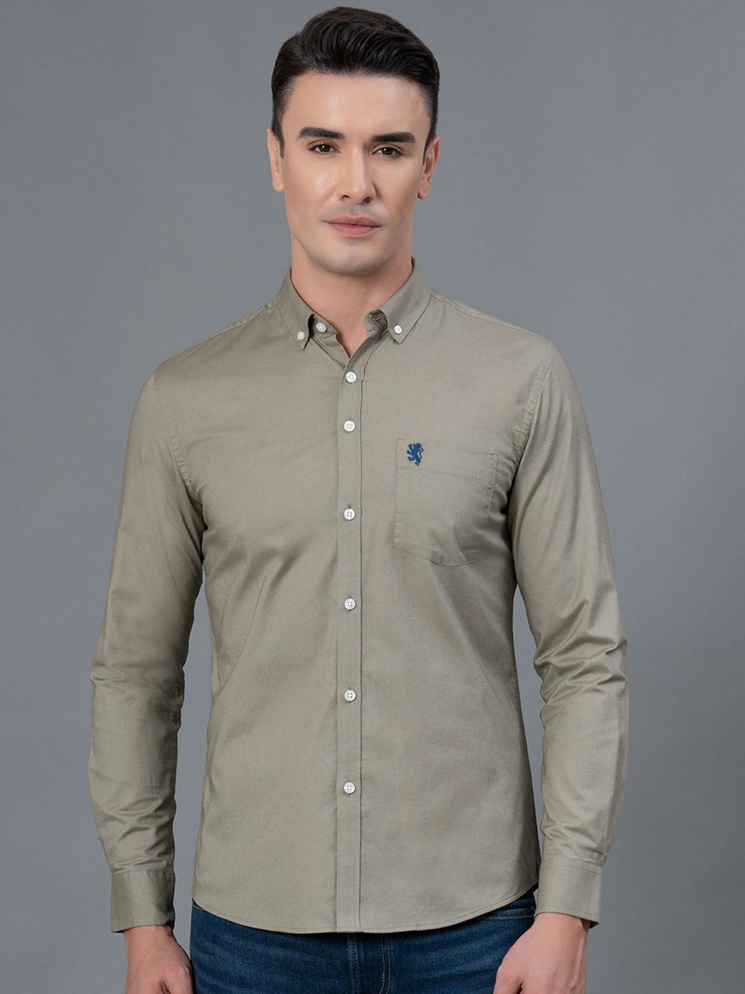 Red Tape Button-Down Collar Opaque Casual Shirt
