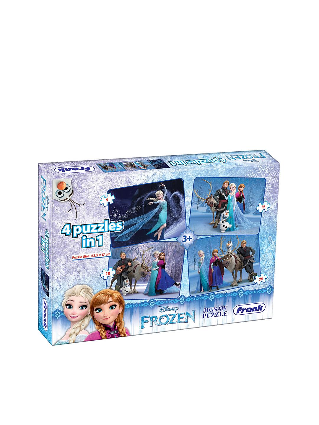 Buy Frank Kids Frozen 4 In 1 Jigsaw Puzzle For Ages 3+ Years - Activity ...