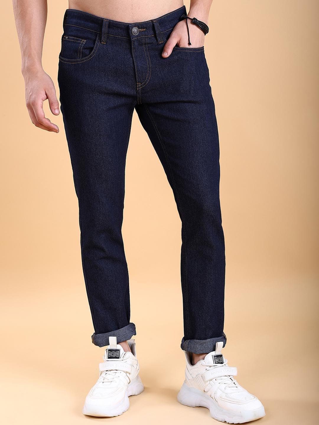 Buy HIGHLANDER Men Slim Straight Fit Mid Rise Clean Look Stretchable Jeans -  - Apparel for Men