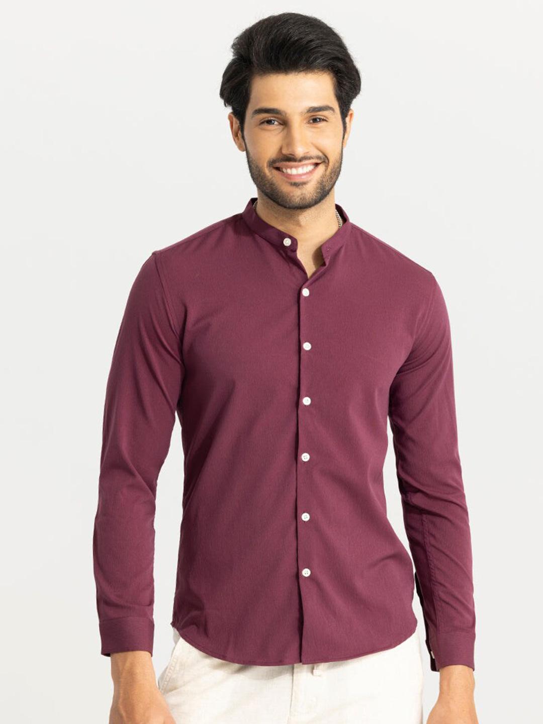 Snitch Red Buy Snitch Red Classic Slim Fit Casual Shirt - Shirts for Men 25511506 ...