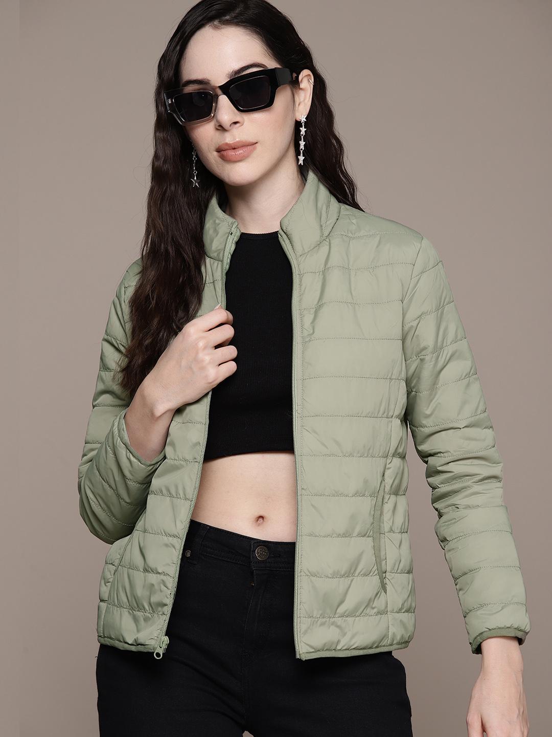 Roadster Women Solid Lightweight Outdoor Bomber Jacket
