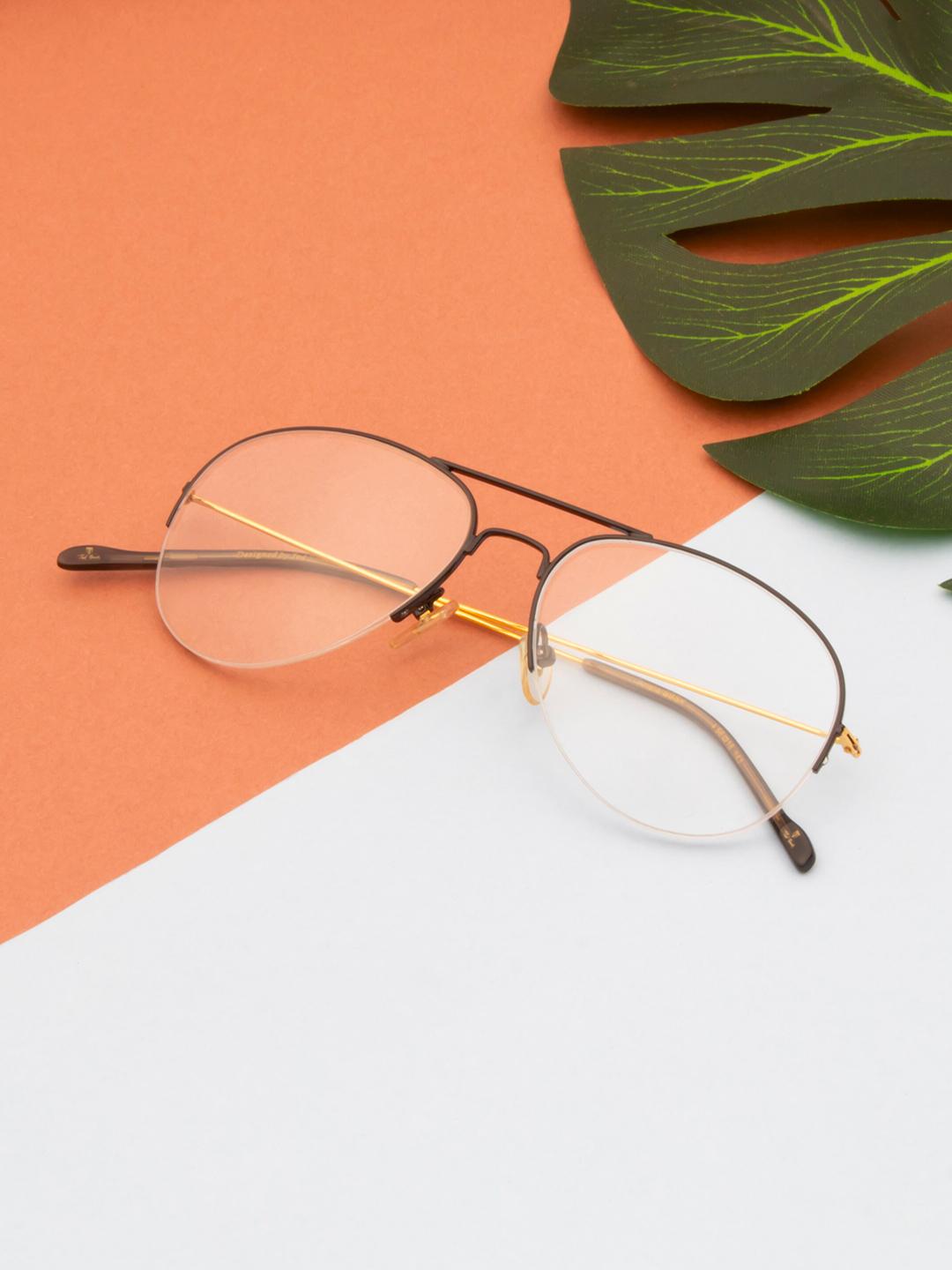 Half Rim Aviators Buy Ted Smith Unisex Half Rim Aviator Frames - Frames for Unisex ...