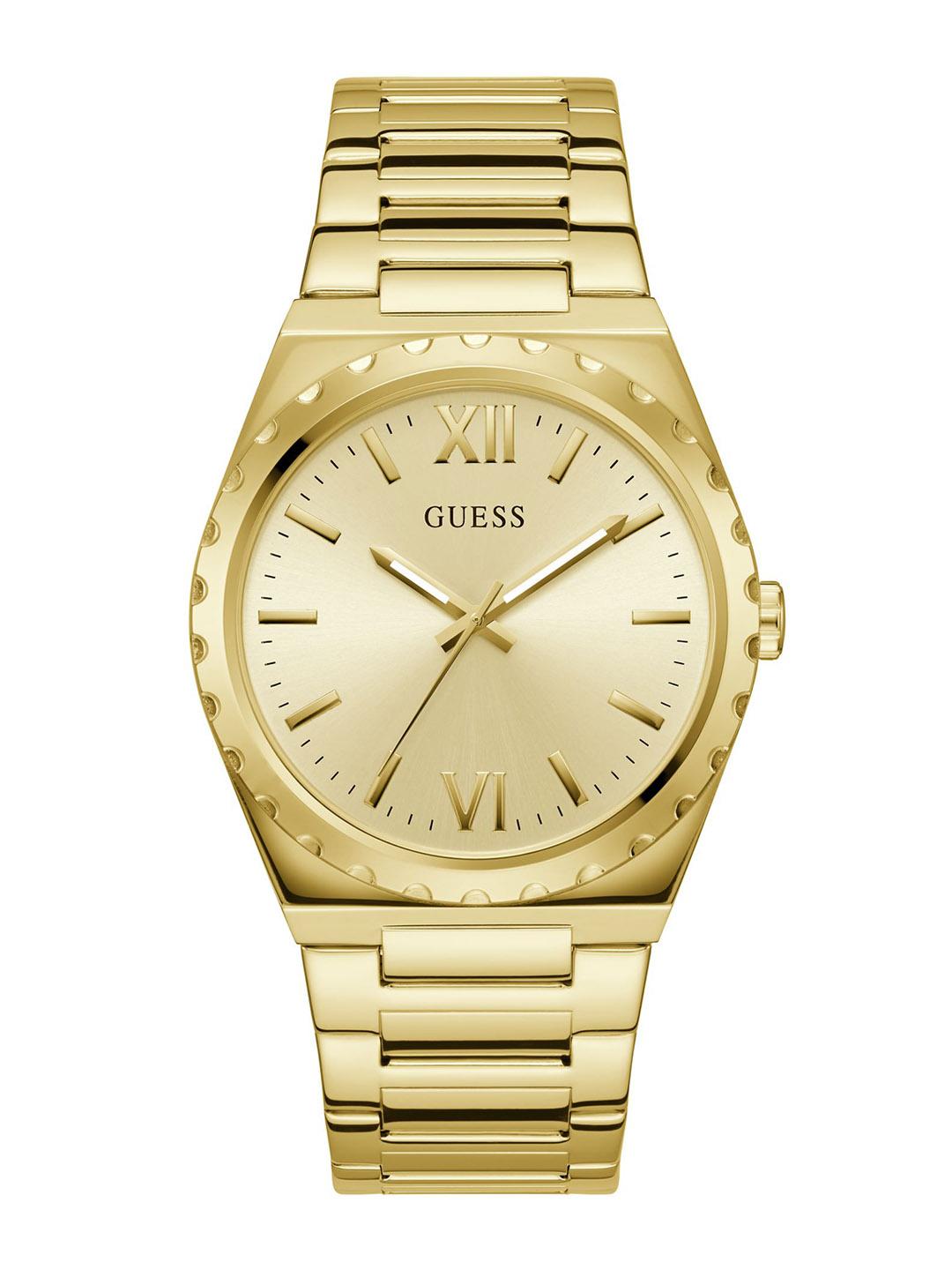 Buy GUESS Round 42mm Champagne Dial Analog Men Watch   U1394G2M -  - Accessories for Men
