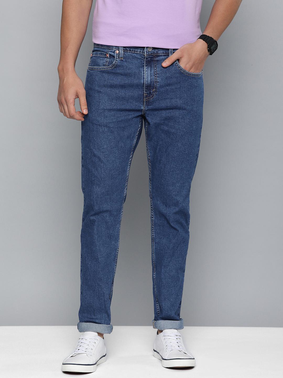 Levis Men Slim Tapered Fit Low-rise Stretchab