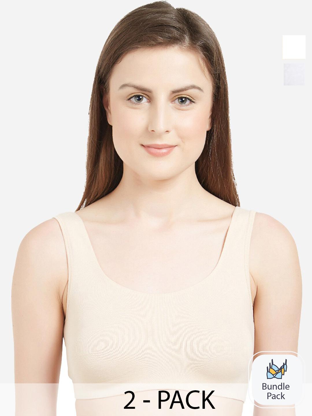 Buy Soie Pack Of 2 Full Coverage All Day Comfort Cotton T Shirt Bra - - Apparel for Women