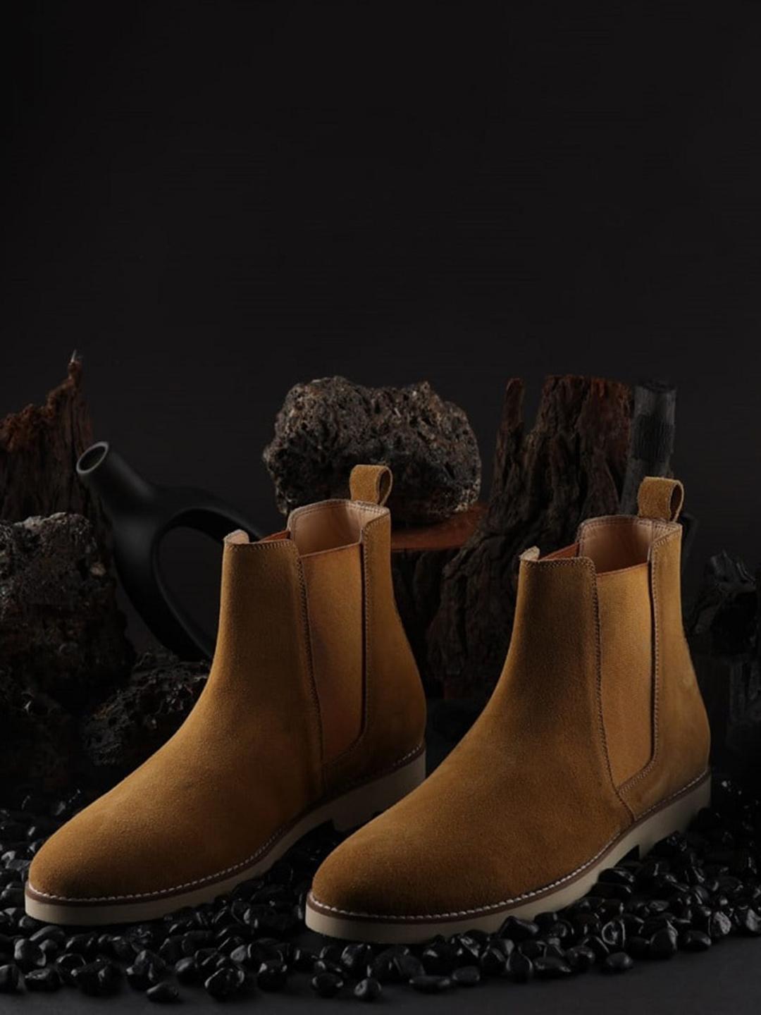 Buy GRIFFIN Men Mid Top Suede Chelsea Boots -  - Footwear for Men