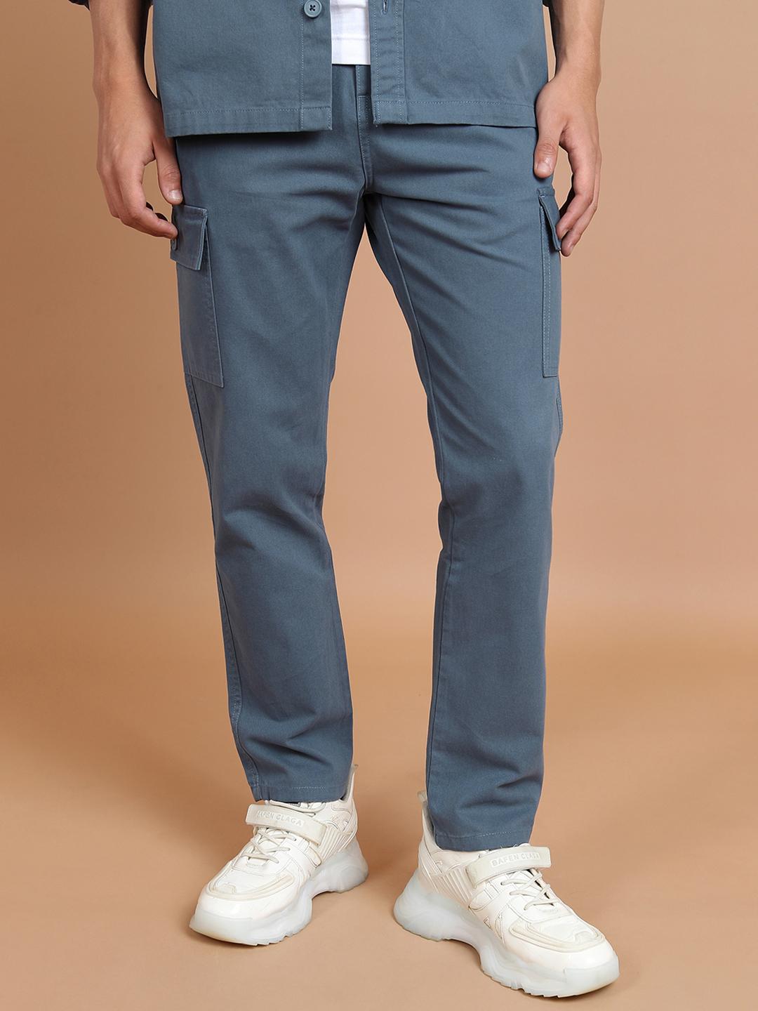 HIGHLANDER Men Tapered Fit Pure Cotton Cargo Trouser - - Apparel for Men