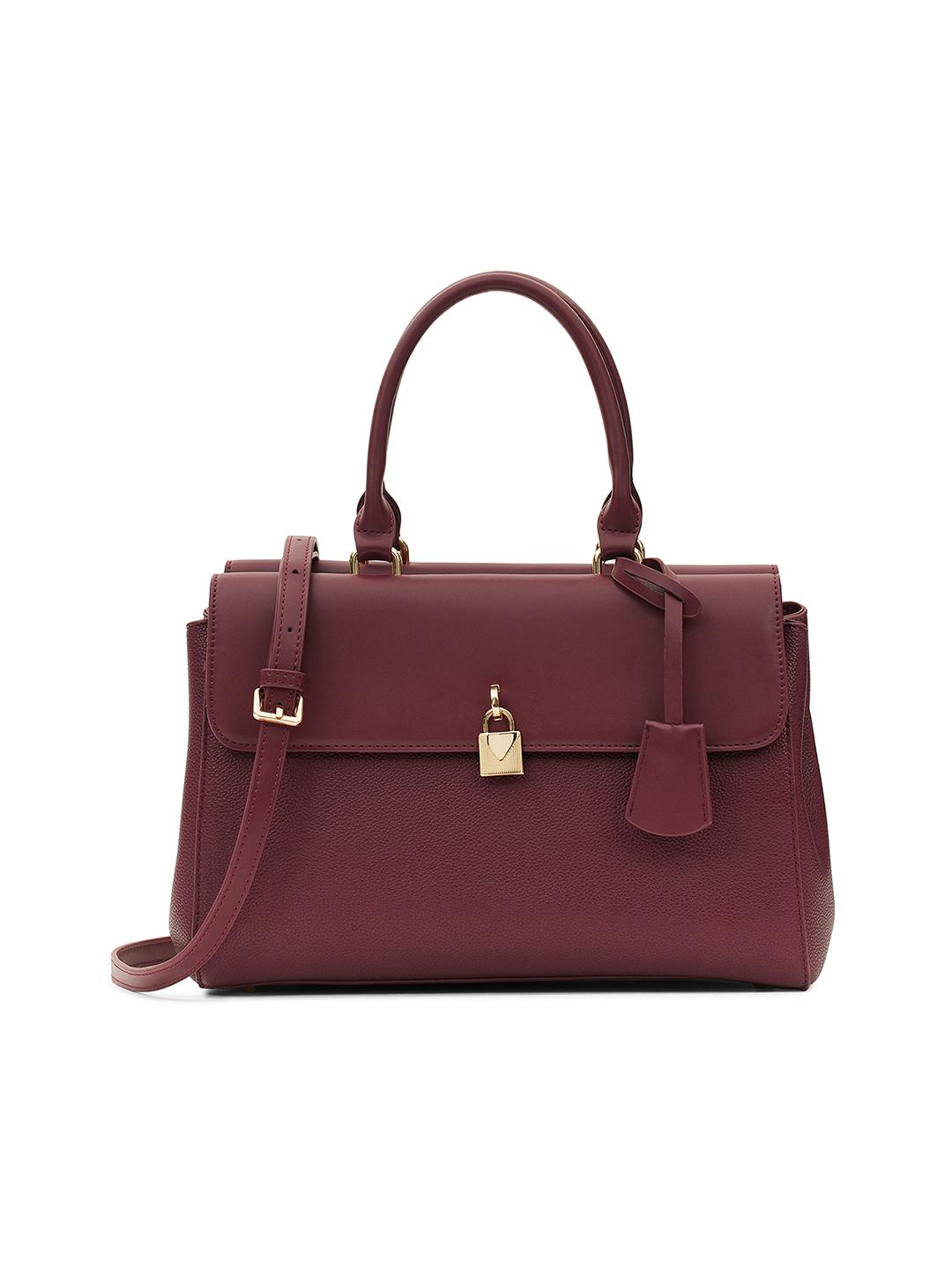 Buy MIRAGGIO Solid Detachable Strap Structured Handheld Bag -  - Accessories for Women