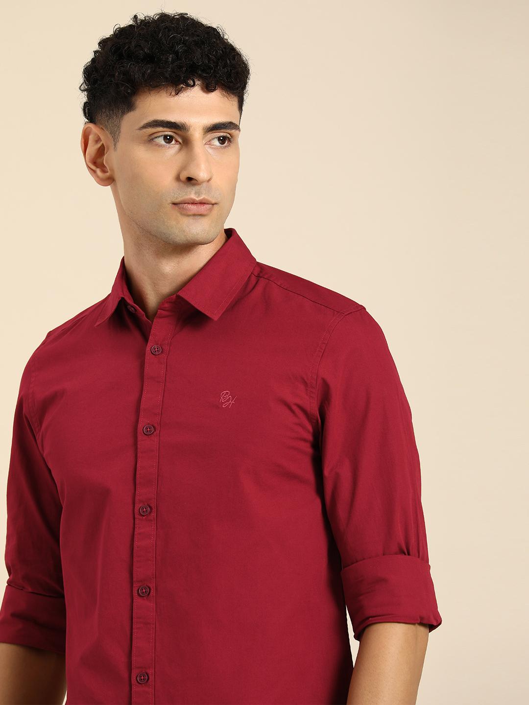 Being Human Men Pure Cotton Casual Shirt