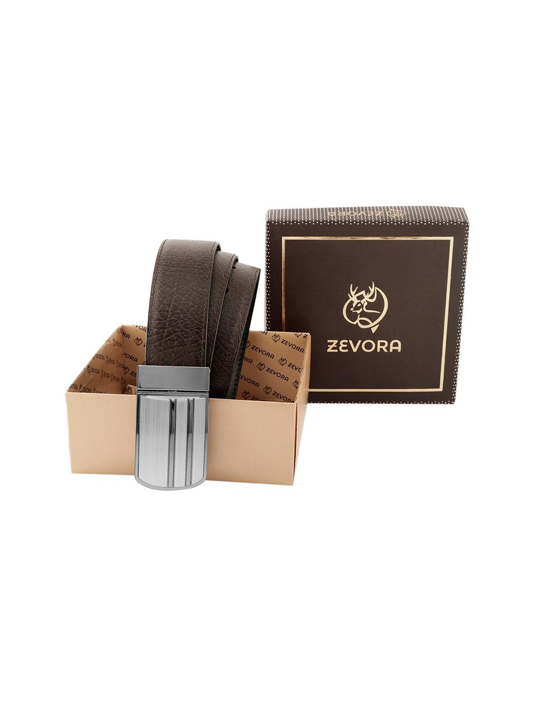 Zevora Buy ZEVORA Men Textured Leather Reversible Belt - Belts for Men ...