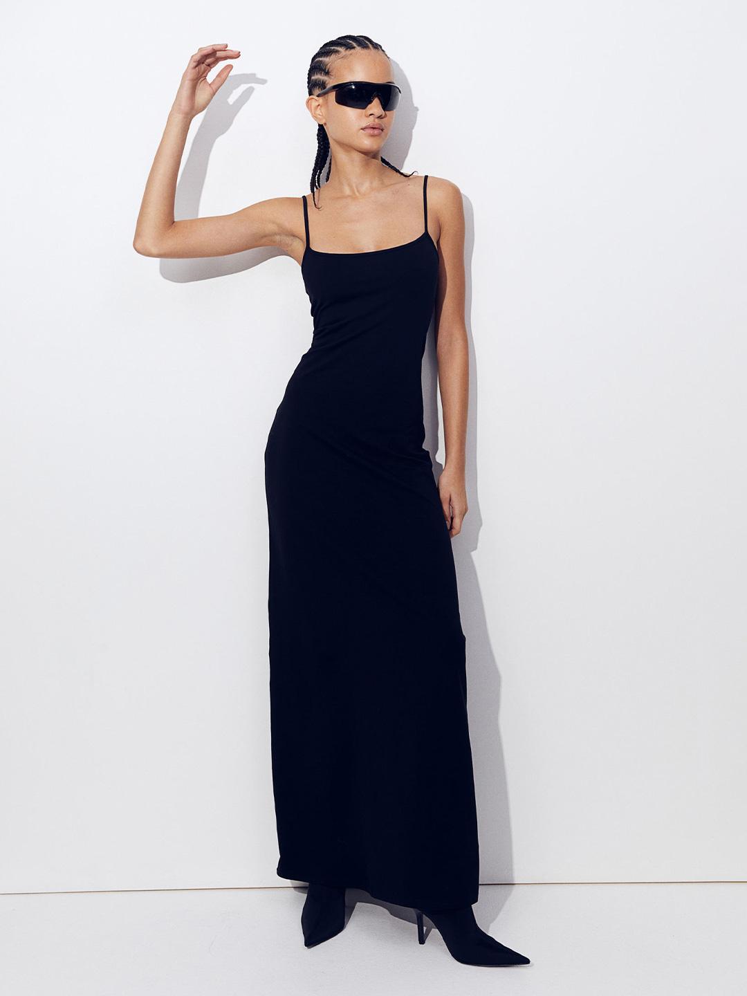 Buy H&M Jersey Strappy Dress - Dresses for Women 26050028 | Myntra