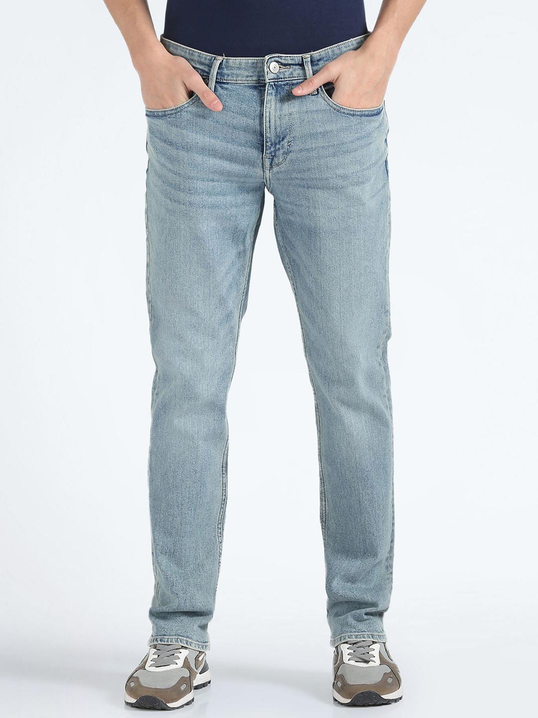 Flying Machine Men Mid-Rise Heavy Fade Jeans