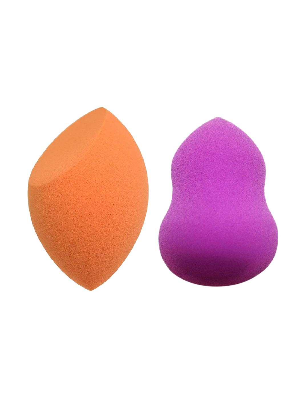 Buy CHRONEX Set Of 2 Dab & Blend Beauty Makeup Sponge Orange Purple - - Personal Care for Women