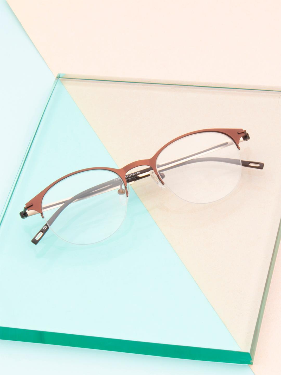 Buy Ted Smith Unisex Half Rim Round Frames - Frames for Unisex 26127030 ...