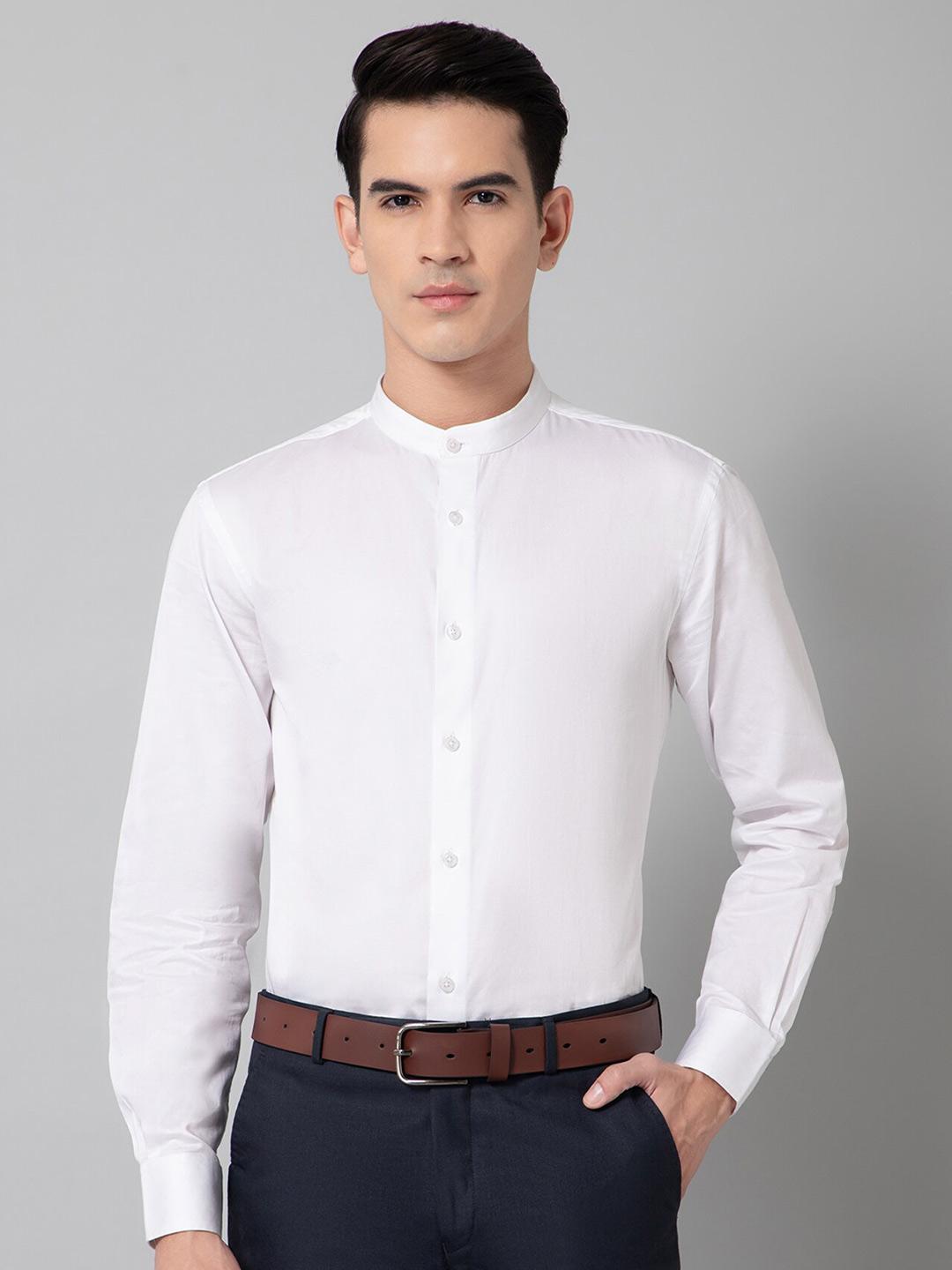 Cantabil Comfort Band Collar Cotton Casual Shirt