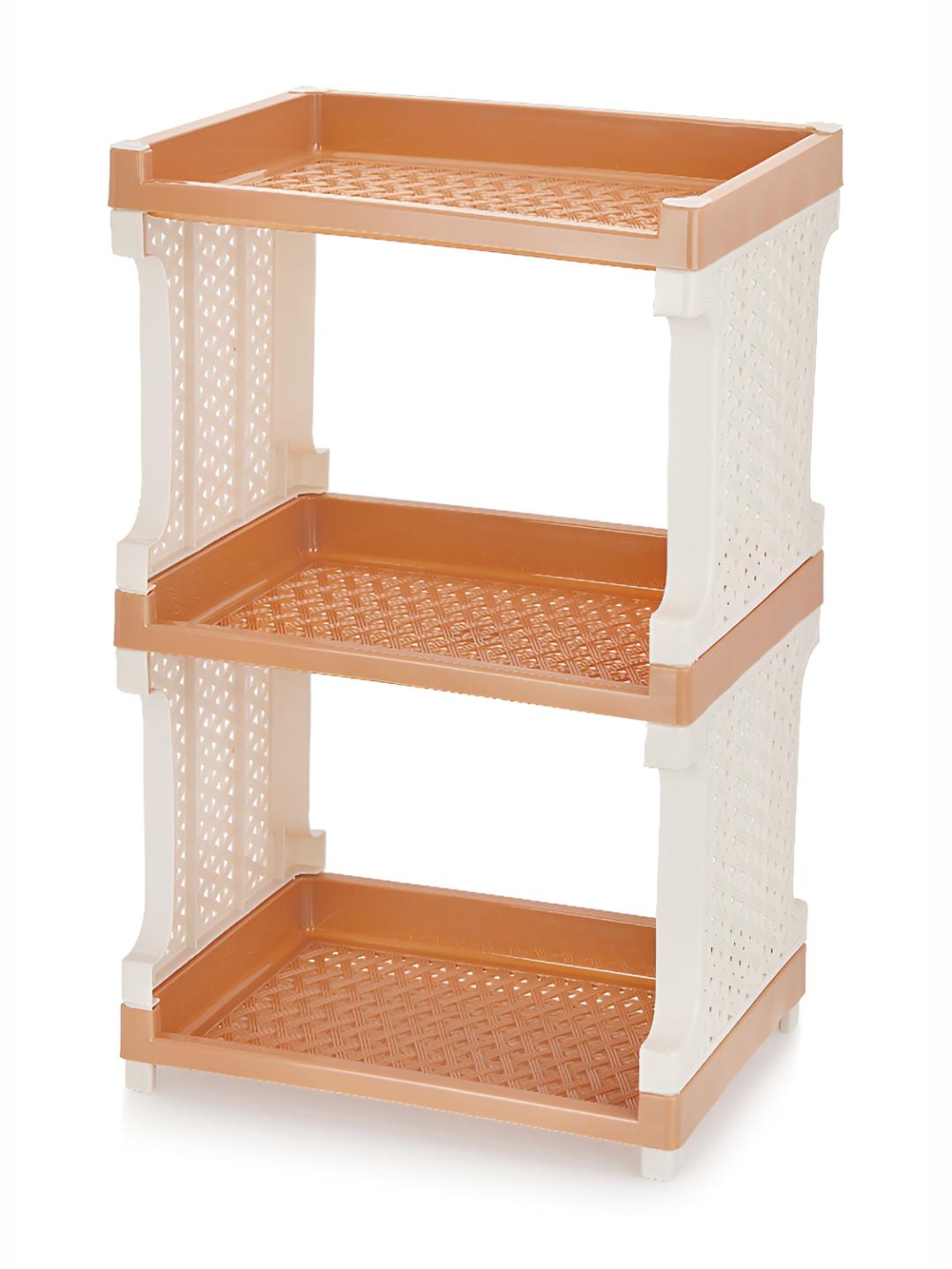 Buy NABHYA Beige 4 Layered Rectangle Shelf Rack - Racks And Wardrobes ...