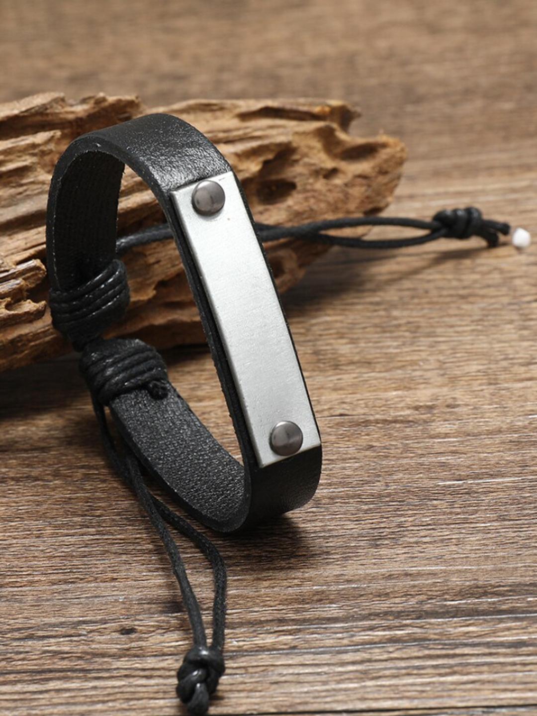 Buy The Roadster Lifestyle Co. Men Black Nomadic Steel Elasticated ...
