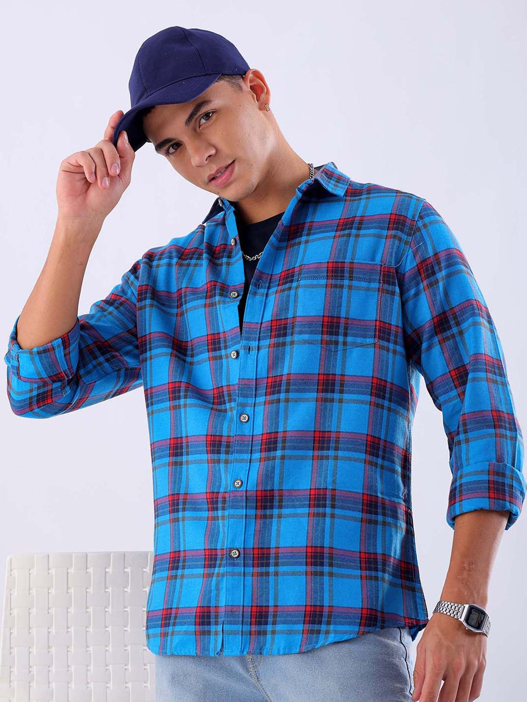 Hardsoda by The Indian Garage Co Buffalo Checked Twill Weave Casual Shirt
