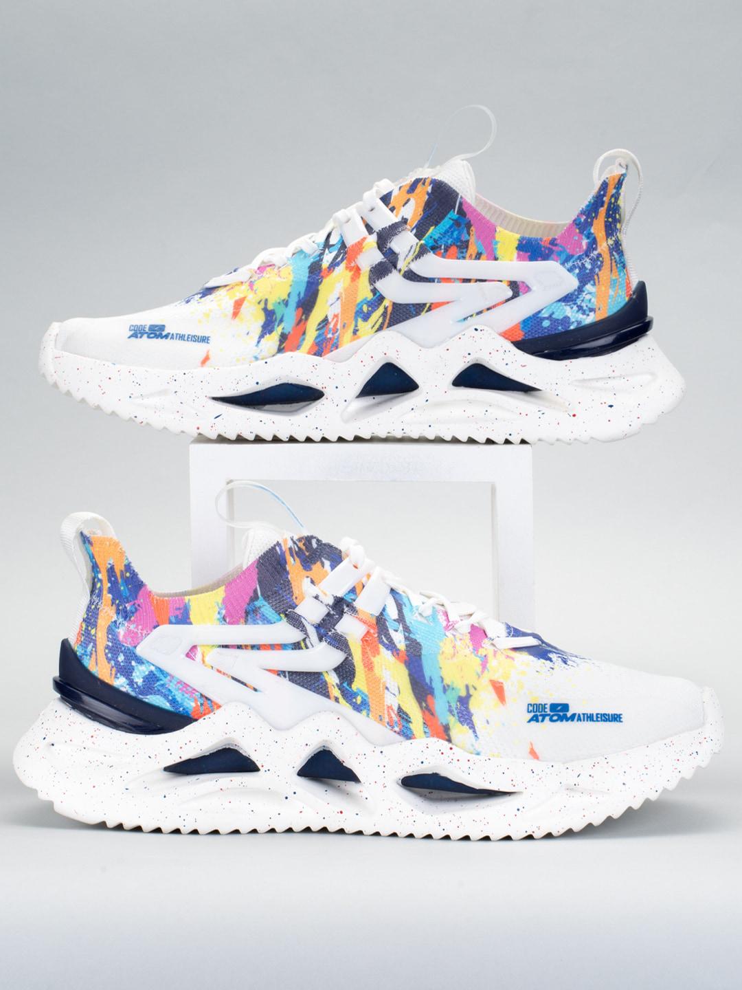 Buy Atom Men Abstract Printed Mesh Sneakers - Casual Shoes for Men ...