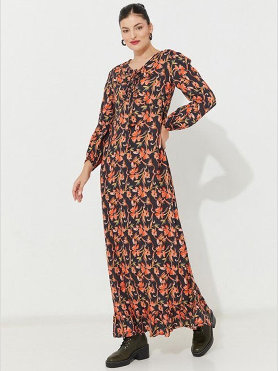 Aila Stripe Floral Patchwork Tied Mini Dress