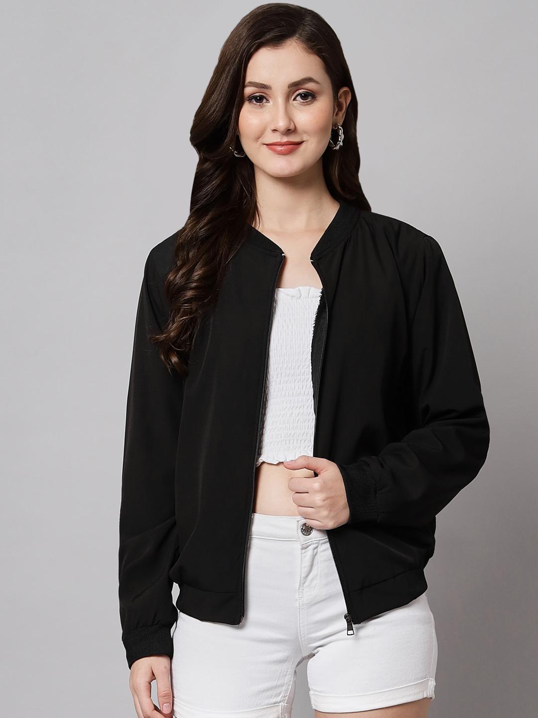Funday Fashion Stand Collar Bomber Jacket