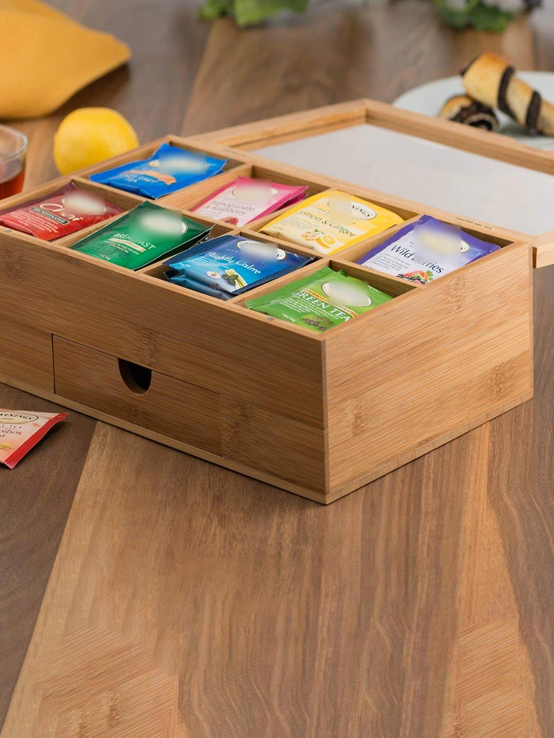 Buy WHITEWHALE Brown Wooden Tea …