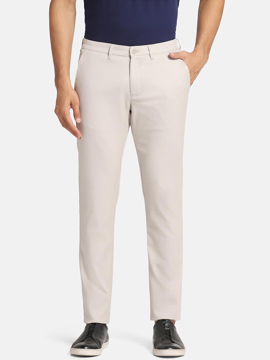 Buy Blackberrys Men B 91 Slim Fit Low Rise Easy Wash Trousers ...