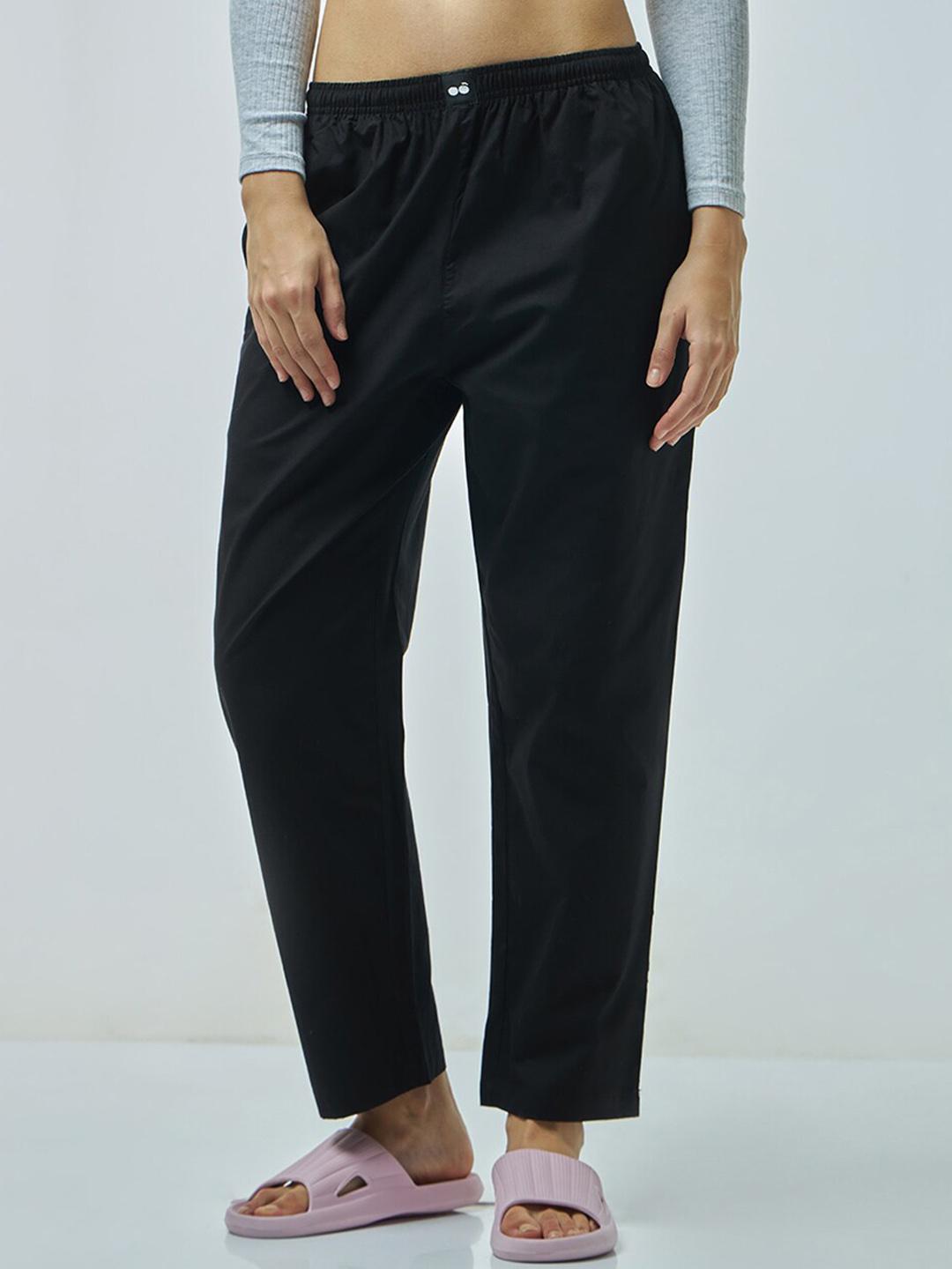 Buy Bewakoof Pure Cotton Straight Leg Lounge Pant -  - Apparel for Women