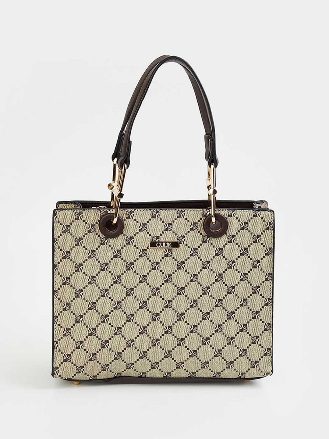 Buy CODE By Lifestyle Geometric Printed PU Handheld Bag - Handbags for ...