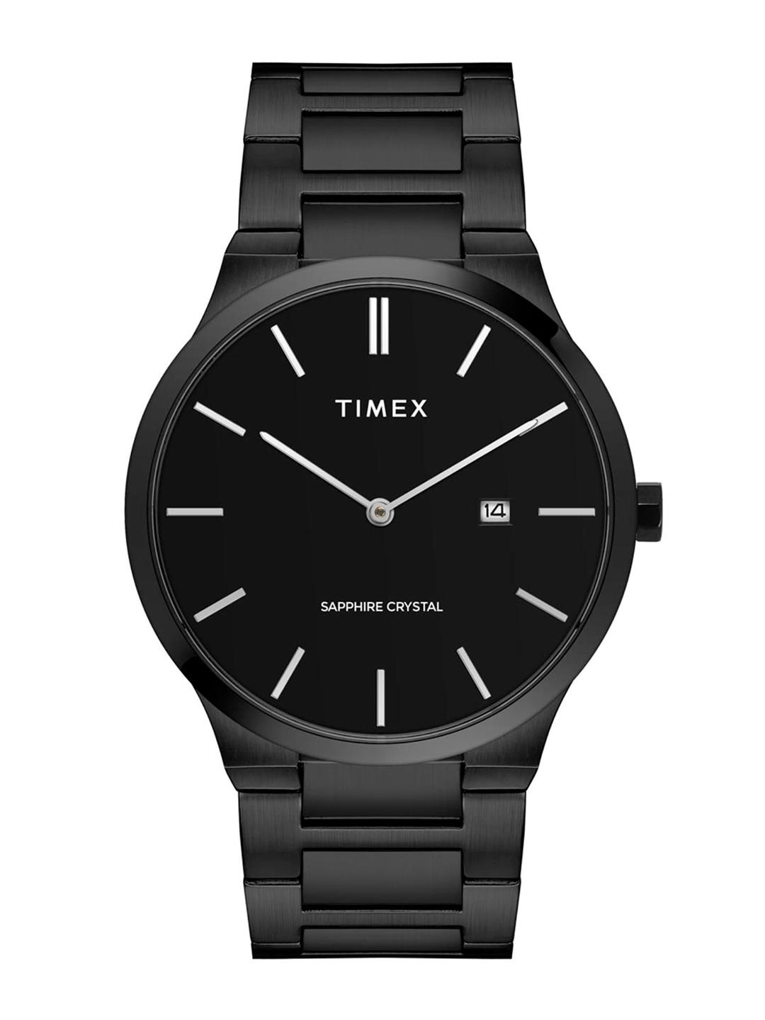 Buy Timex Signio Round 21mm Black Dial Analog Men Watch TWEG23603 ...