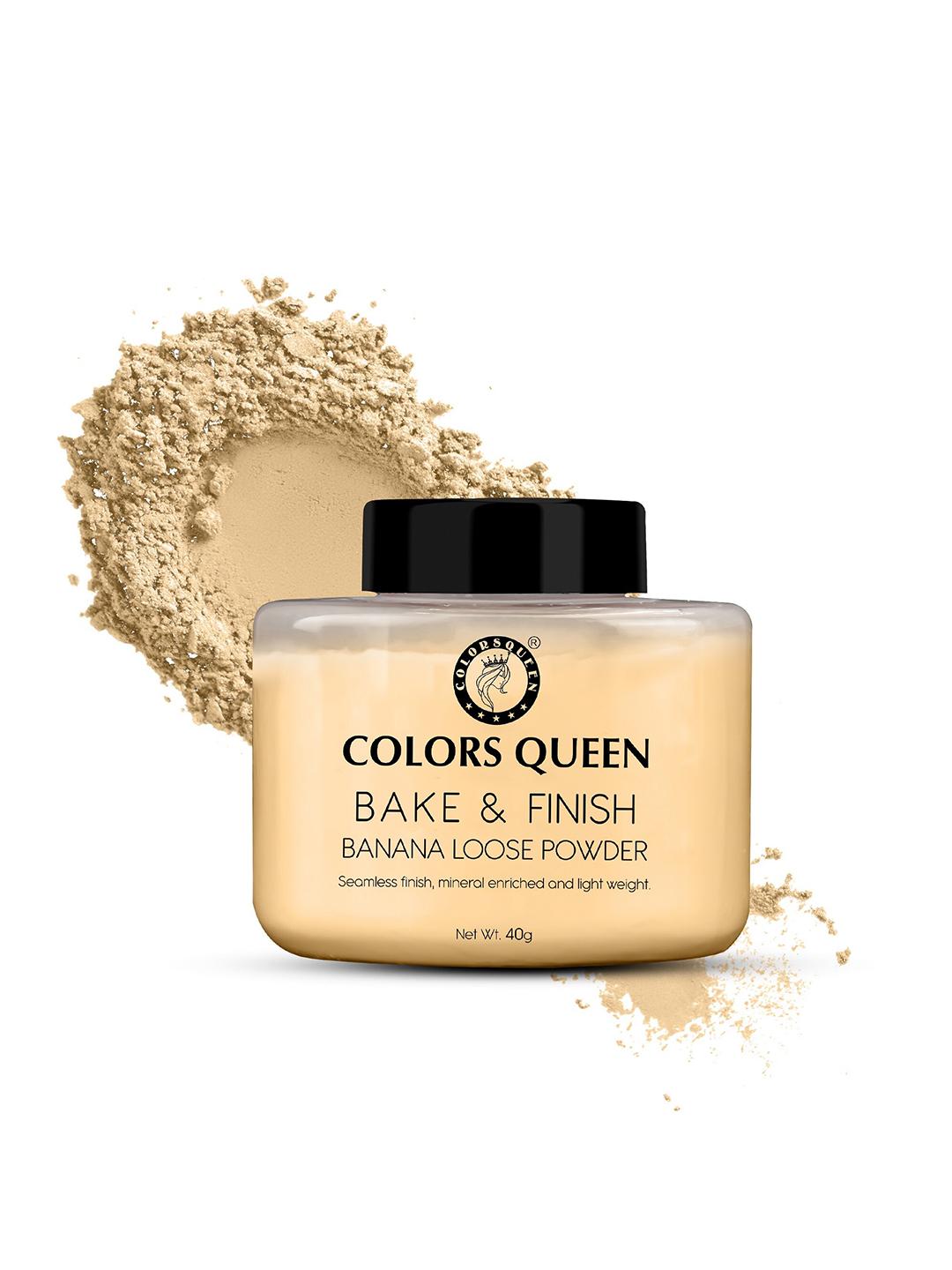 Buy Colors Queen Bake & Finish Light Weight Loose Powder 40 G Banana 01 ...