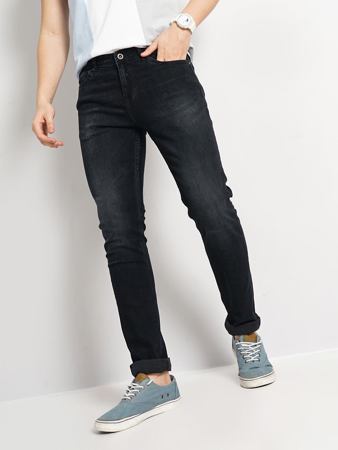 Celio Men Jean Slim Fit Mid-Rise Light Fade Cotton Jeans