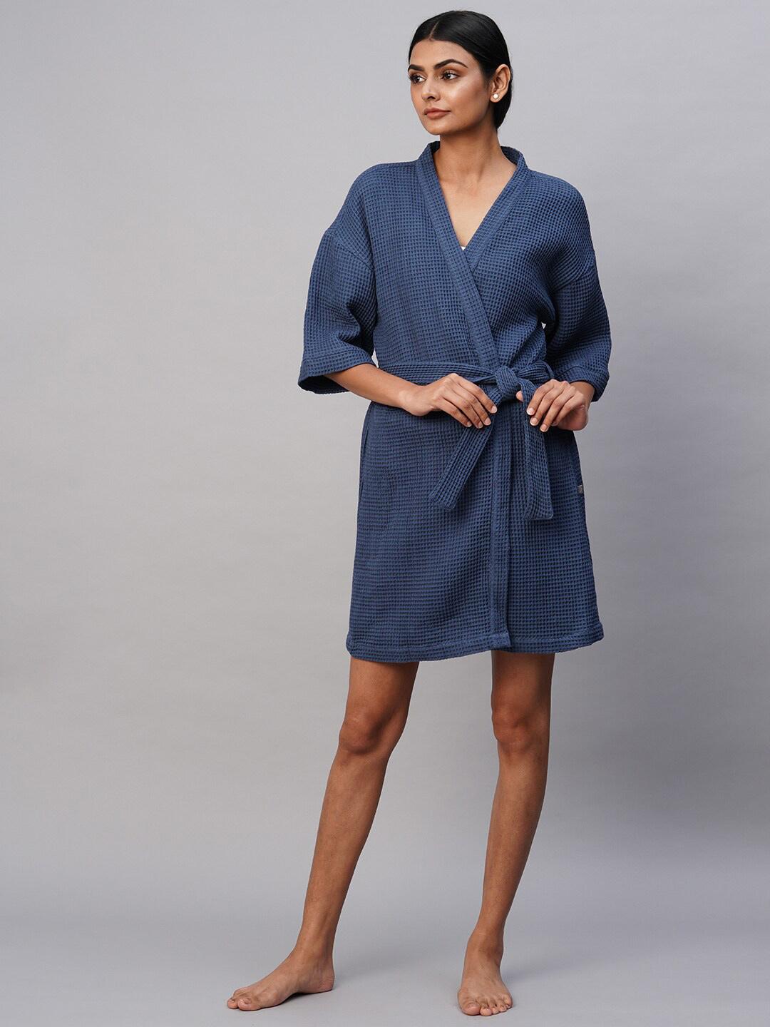 Bath Robe Front Buy Chemistry Longline Belted Open Front Pure Cotton Bath Robe - Bath ...