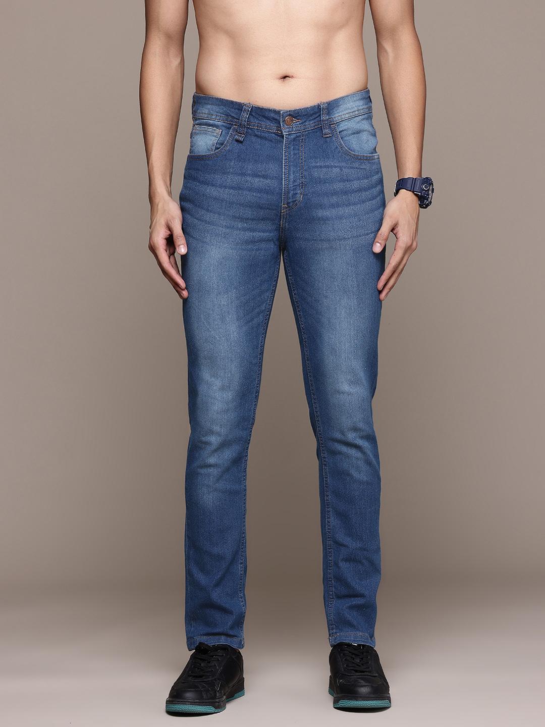 Buy The Roadster Lifestyle Co. Men Stretchable Tapered Fit Jeans -  - Apparel for Men