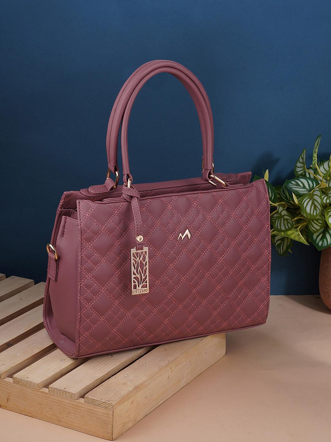 Buy Metro Textured Structured Handheld Bag - - Accessories for Women
