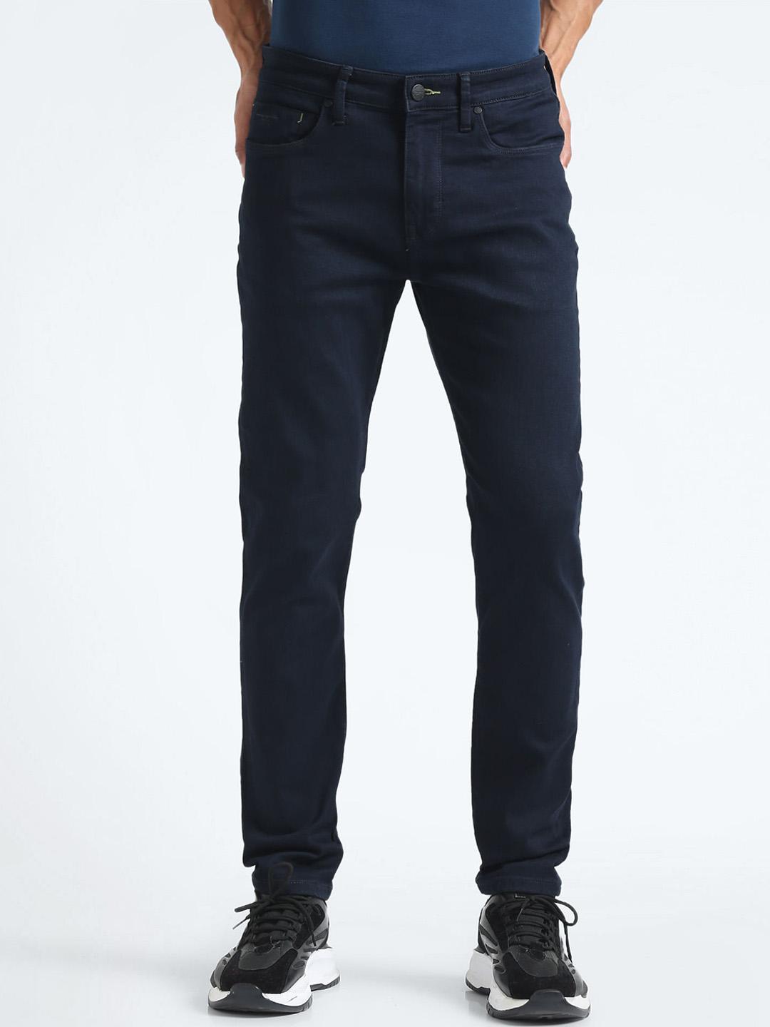 Flying Machine Men Tapered Fit Clean Look Stretchable Jeans