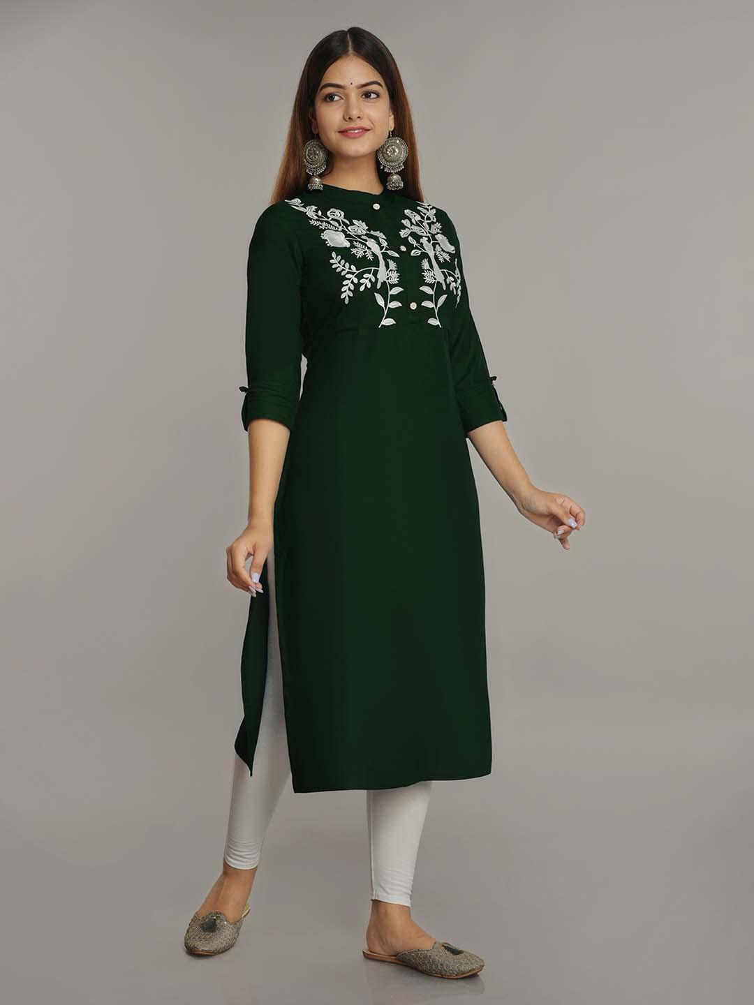 Buy NEW4U Embroidered Straight Kurta - Kurtas for Women 27428342 | Myntra