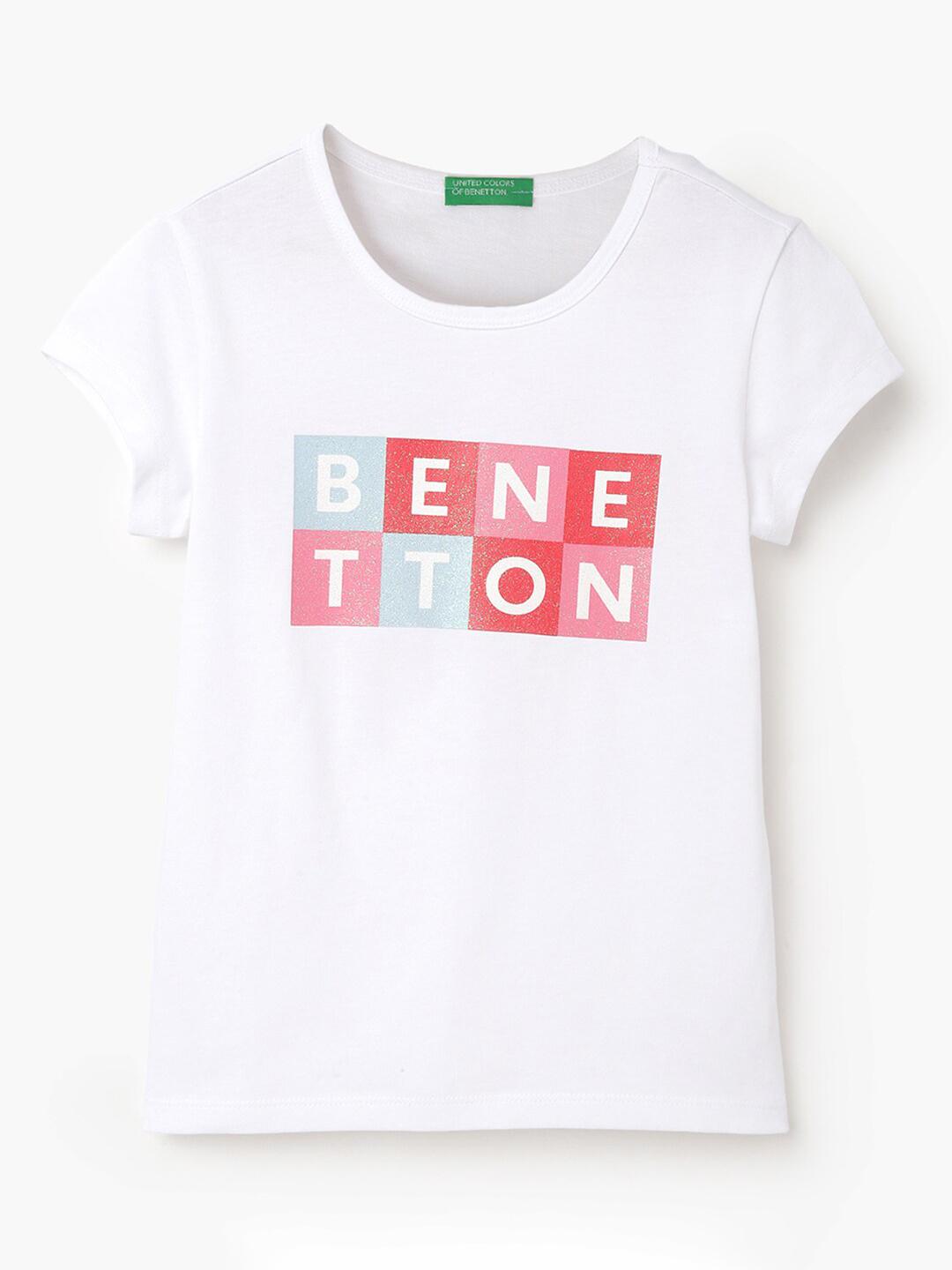 T-Shirt Fille United Colors Of Benetton – 100% Coton, Confort Et Style Moderne