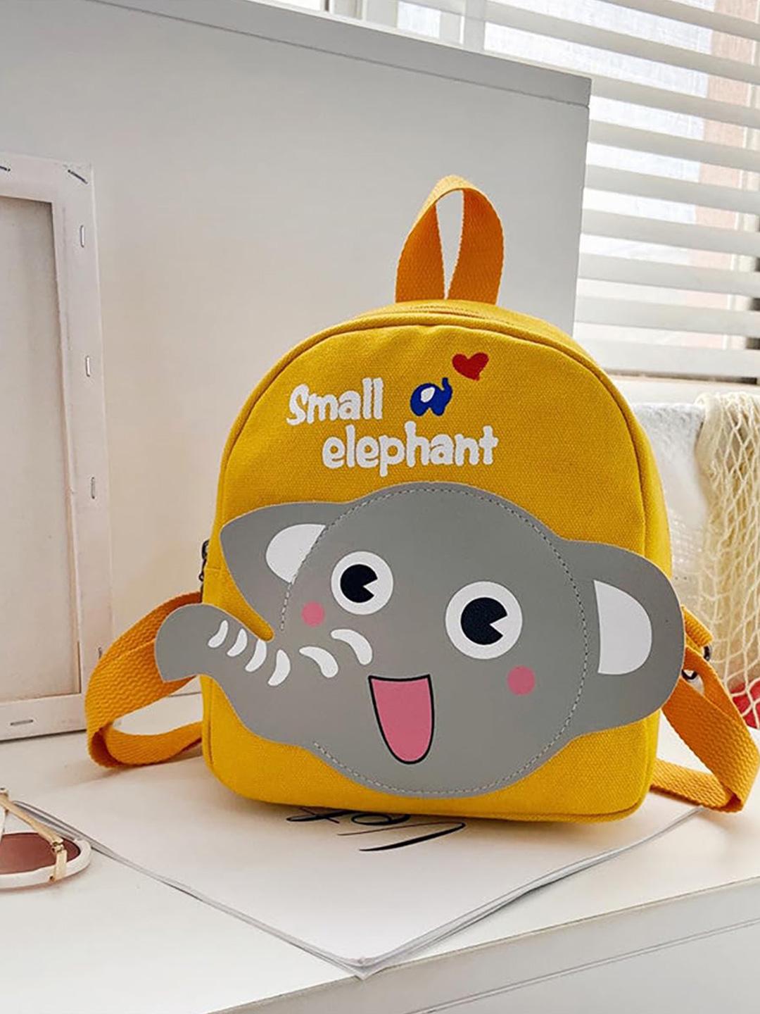 Buy SYGA Unisex Kids Elephant Cartoon Old Canvas Backpack - Backpacks ...