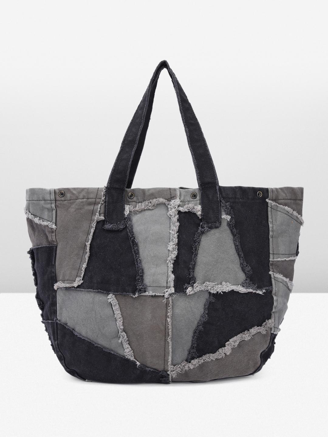Buy Roadster Geometric Oversized Shopper Tote Bag -  - Accessories for Women